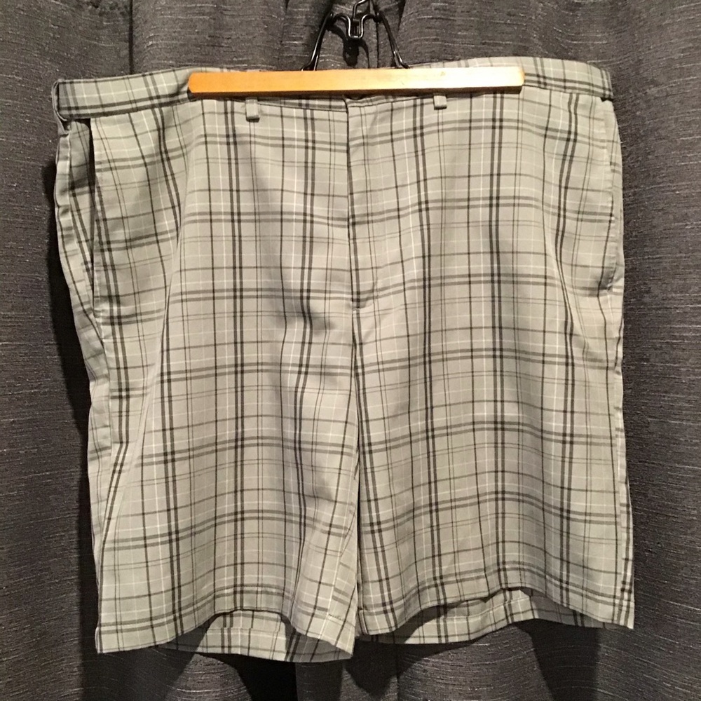 Haggar Grey Plaid Shorts